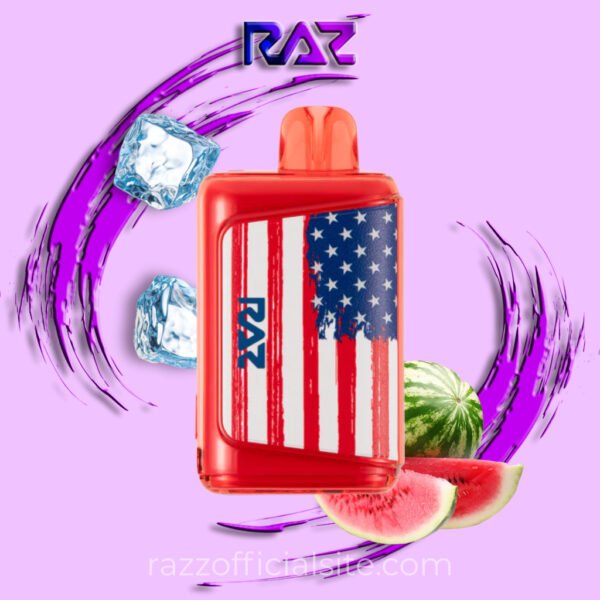 WATERMELON ICE FREEDOM EDITION – RAZ VAPE DC25000